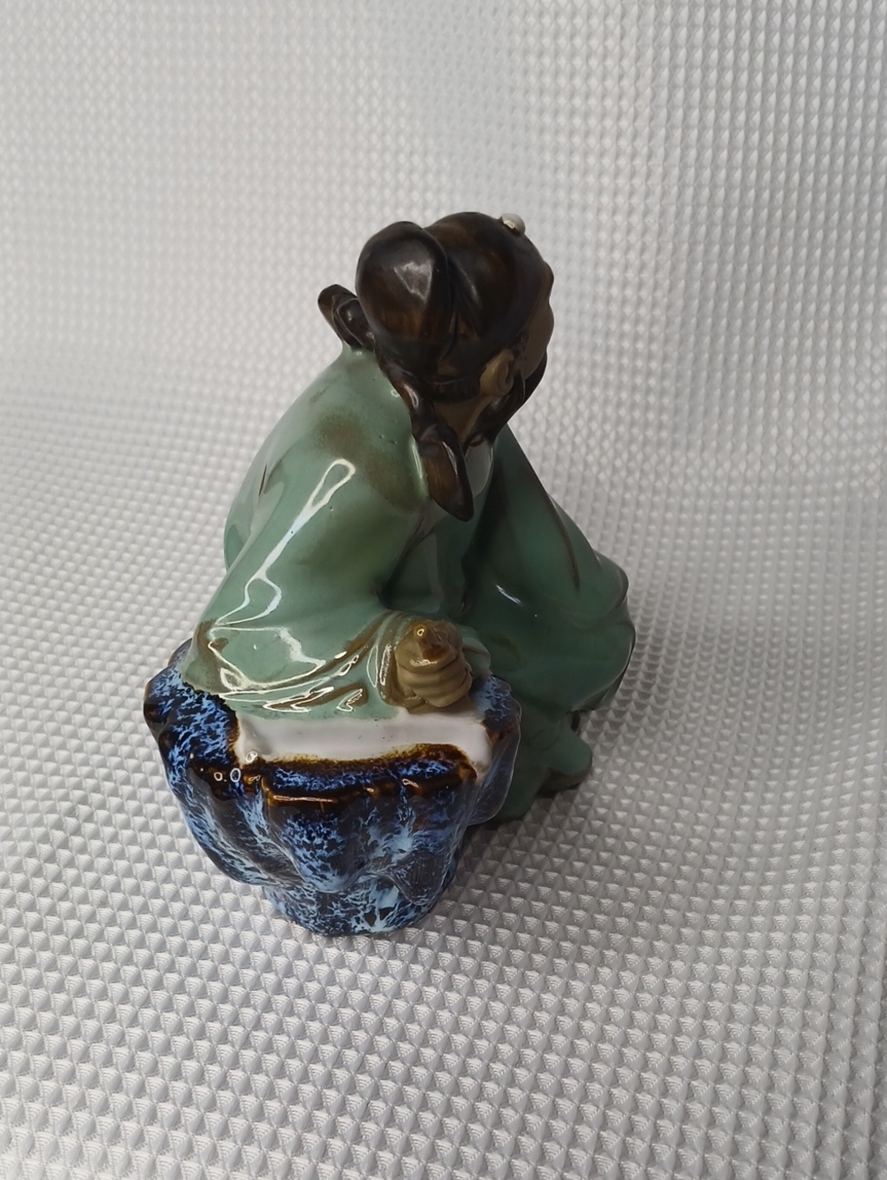 Vintage Chinese Shiwan Mudman Ceramic Li Bai Scholar Figurine - Picture 5 of 8